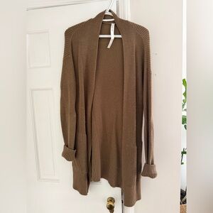 Brown/olive Lululemon cardigan